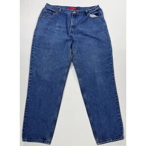Vintage Levis 550 Classic Relaxed Tapered Jeans Women's 18 M Blue High Rise